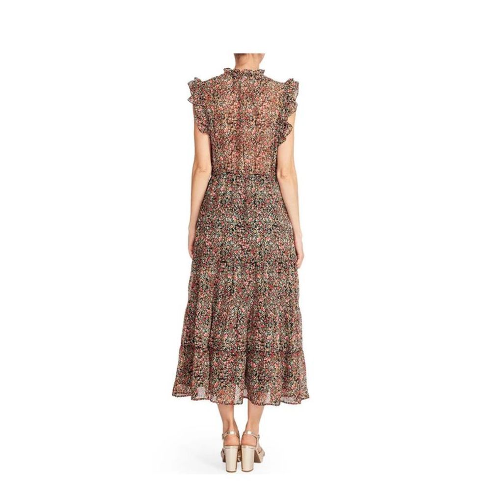 New BB Dakota Steve Madden Ditsy Dress Boho Chiffon Floral Medium - Picture 3 of 3